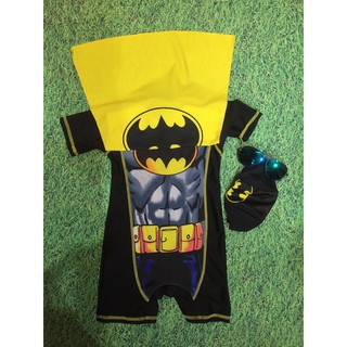 (xả) (thanh lý) Bộ bơi bé trai 3 chi tiết hình batman (Sz: 90 - 130)