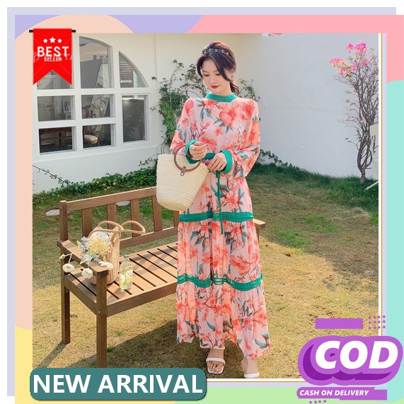 Cod / Chyntia Đầm Maxi Từ Tính Hàng Mới Nhất Cho Nữ Đi Tiệc 43310 Maxi Magnolia Nhập Khẩu 01