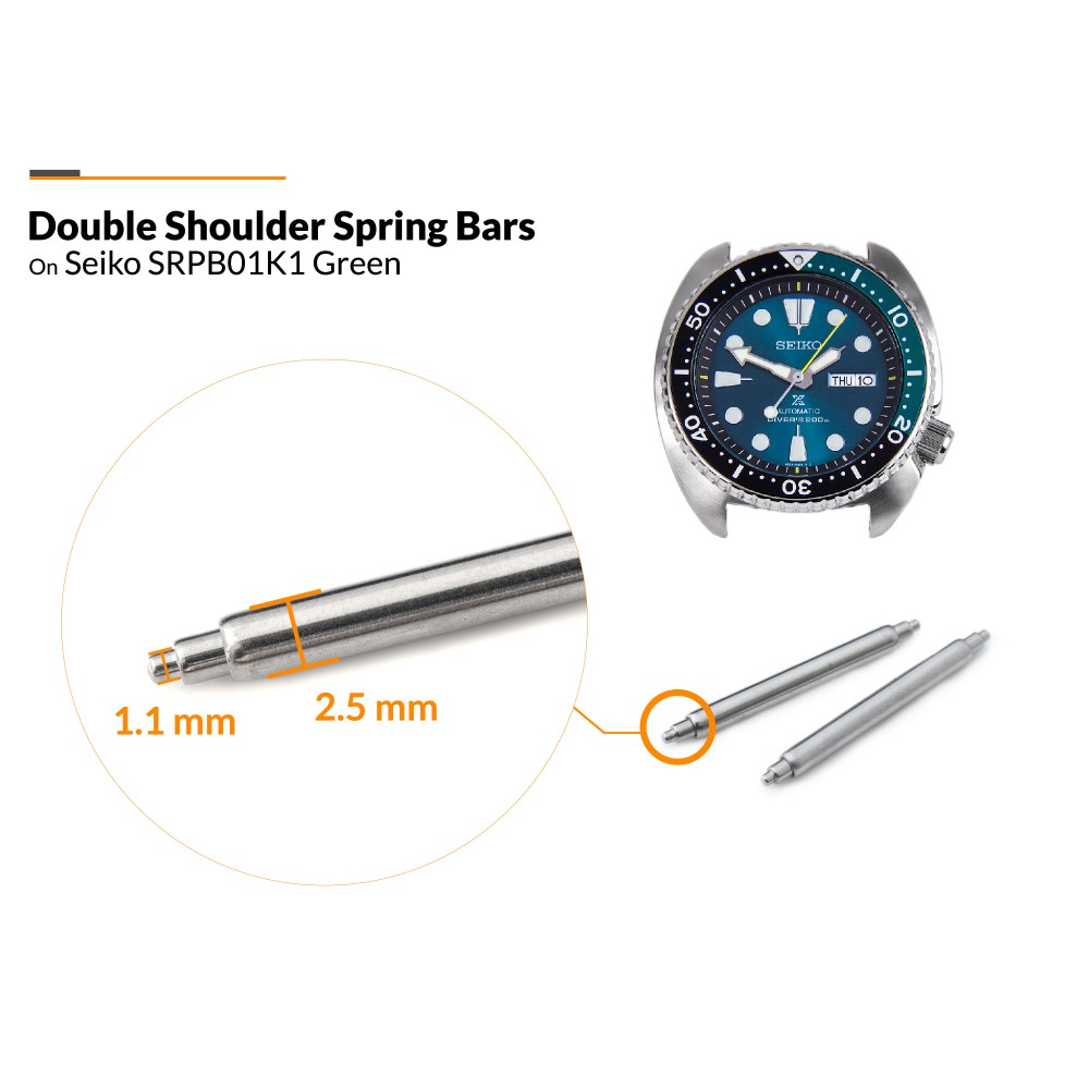 Chốt gắn dây đồng hồ Seiko SKX007 Spring bar