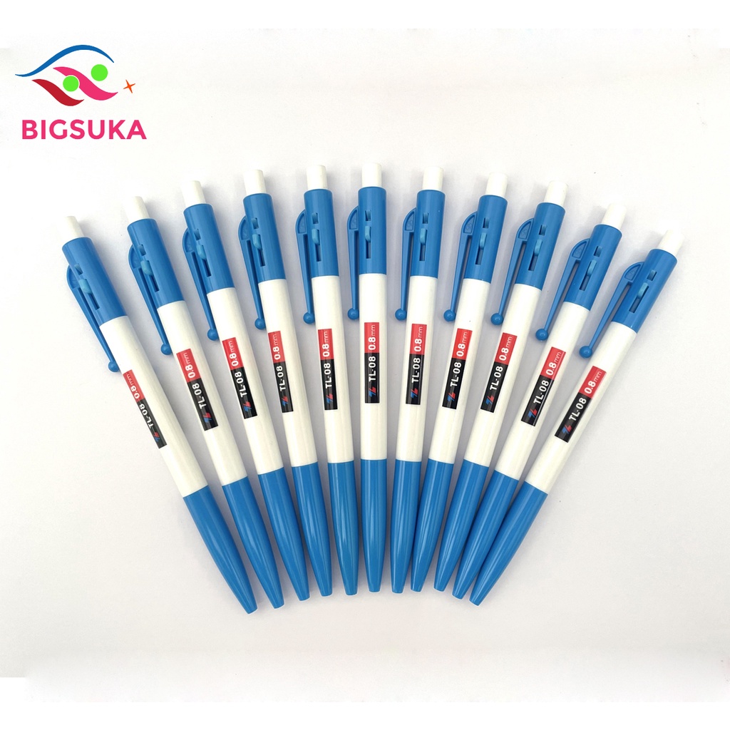 Bút bi Thiên long xanh TL08, đầu bút 0.7mm BIGSUKA