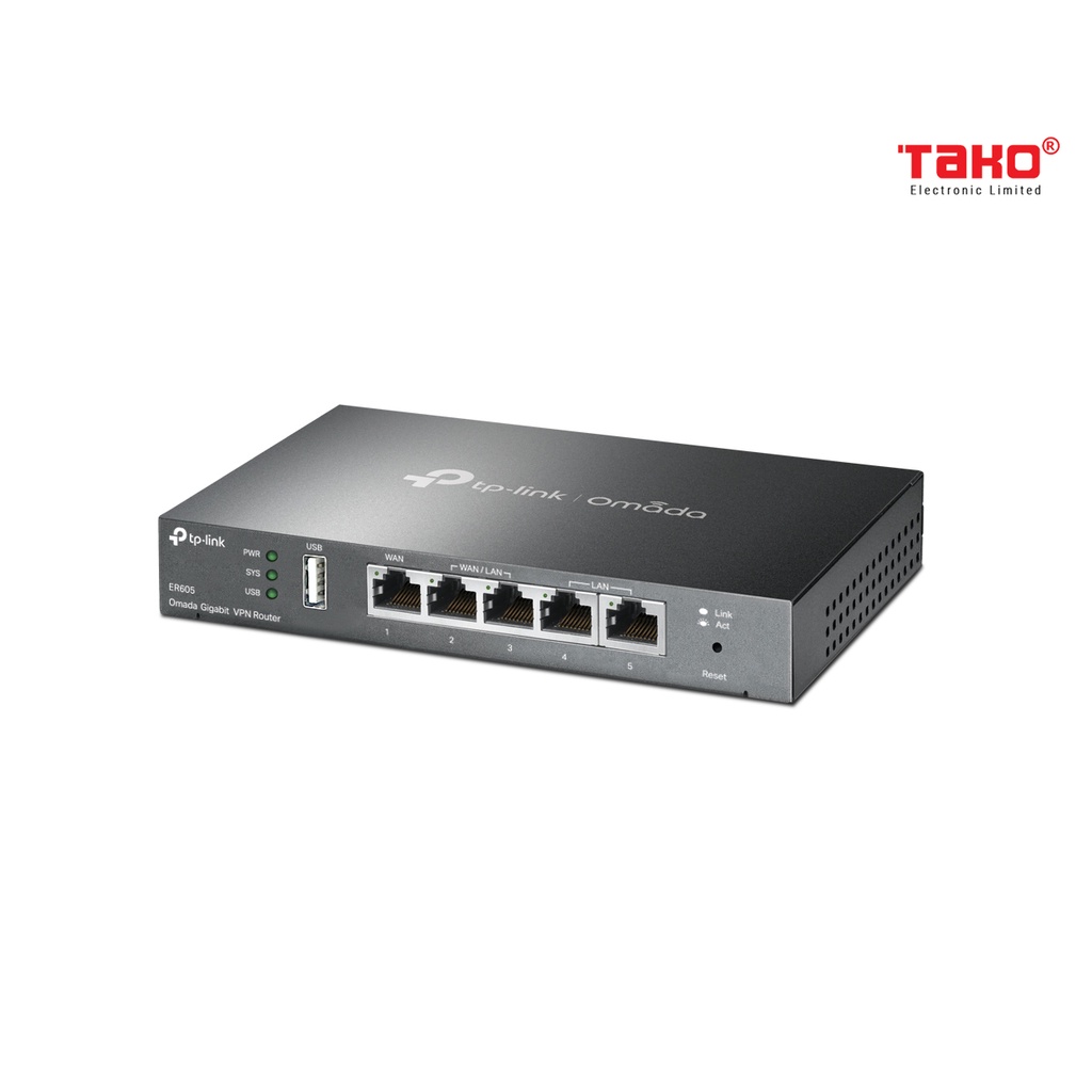 Router TP-link TL-ER605 VPN đa mạng SafeStream Gigabit. Chính hãng, BH 36 tháng