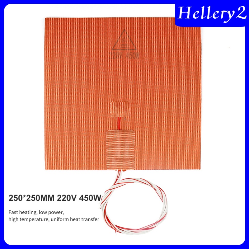 [HELLERY2] 3D Printer Cube Silicone Rubber Heater Heated Bed 450W 220V High Performance