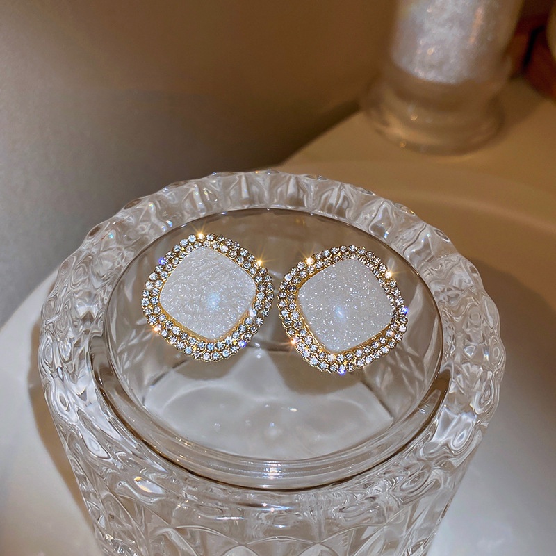 Khuyên Tai Kim Bạc S925 Phong Cách Hàn Quốc Đơn Giản Thời Trang Mới Cho Nữ