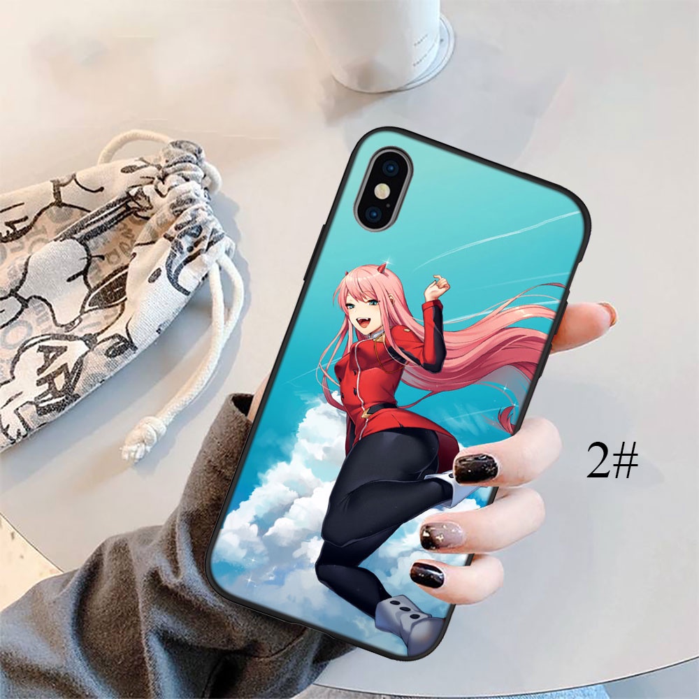 Ốp Điện Thoại Silicon Dẻo in Hình Darling in the FranXX Zero Two FO15 Cho iPhone 5 5S 6 6S 7 8 11 Pro Max Plus SE XR