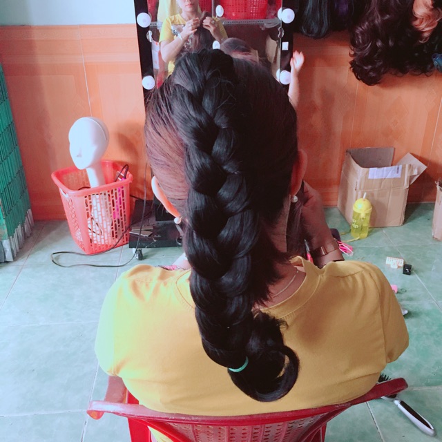 Tóc ngoặm con rít dài 45cm 🥰 freeship 50k🥰 tóc ngoặm độc quyền- hình thạt