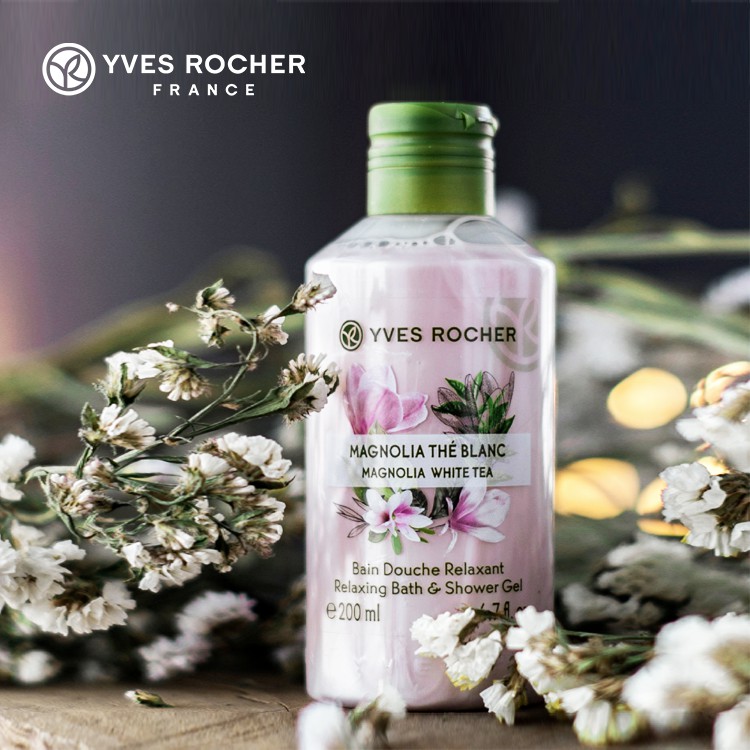 Sữa Tắm Hương Mộc Lan Kết Hợp Trà Trắng Yves Rocher Magnolia White Tea Relaxing Bath And Shower Gel 400 Ml | BigBuy360 - bigbuy360.vn