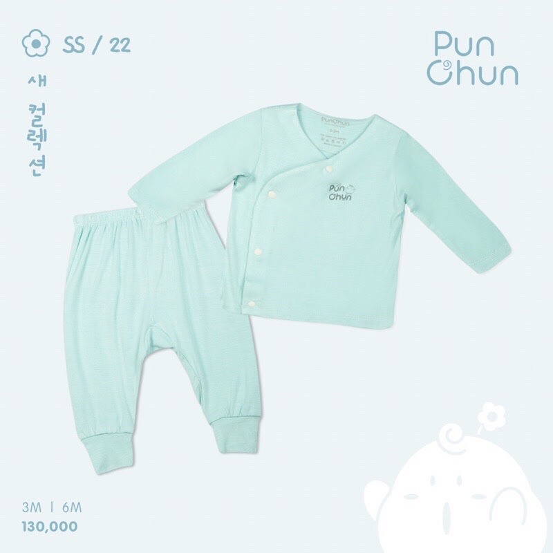 Chang! Bộ quần áo dài tay cài chéo quần dài cho các bé sơ sinh chất liệu coton mềm mịn!