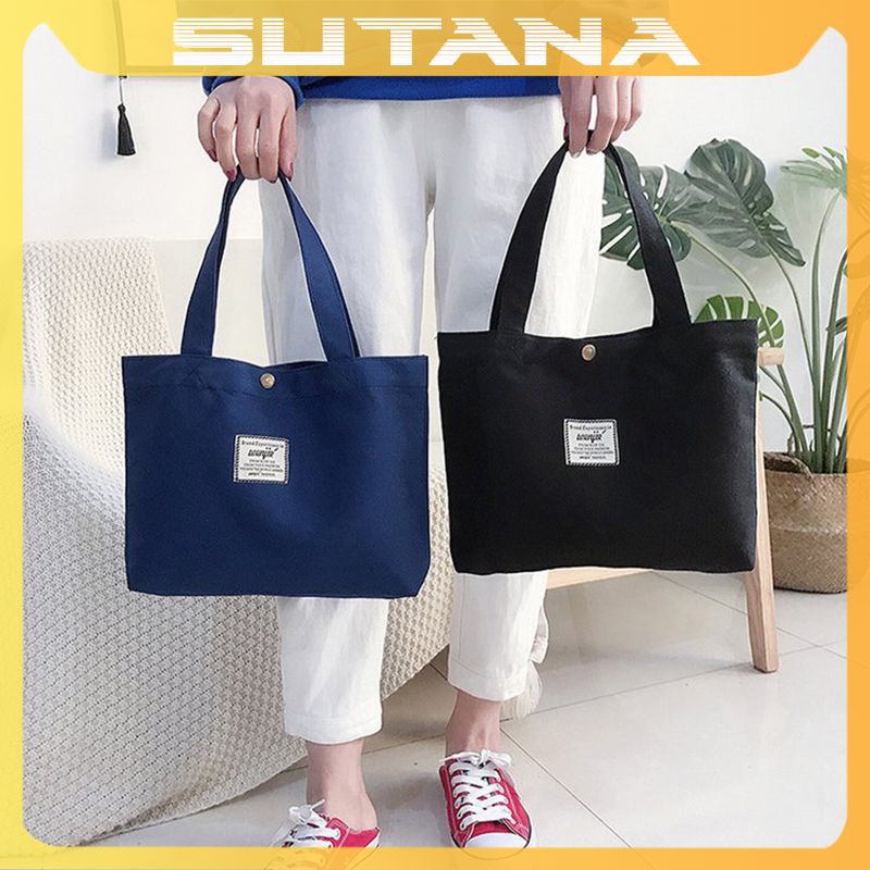 Túi tote vải canvas đeo chéo trơn mềm đi học đẹp giá rẻ TT2