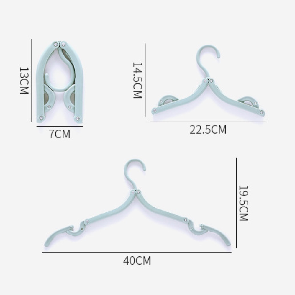 Móc treo quần áo gấp gọn chống trượt tiện lợi nhỏ gọn mang đi công tác du lịch