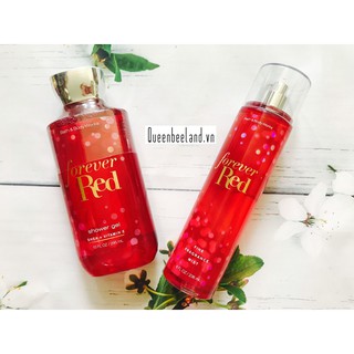 TRỌN BỘ CHĂM SÓC CƠ THỂ CAO CẤP NHẤT HƯƠNG FOREVER RED BATH & BODY WORKS