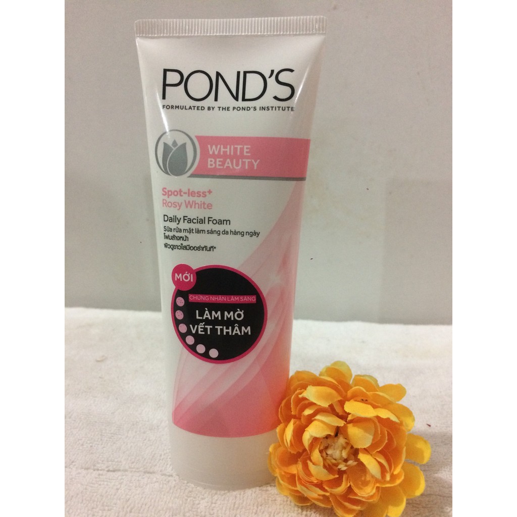 Sữa Rửa Mặt Trắng Hồng Pond's White Beauty