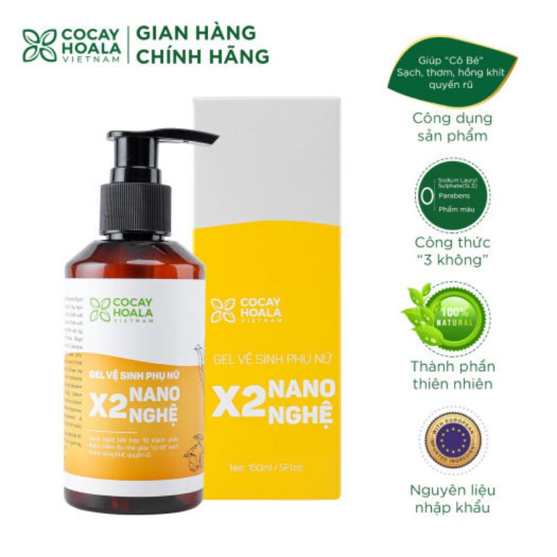 dung dịch vệ sinh X2 NA NO NGHỆ -150ml