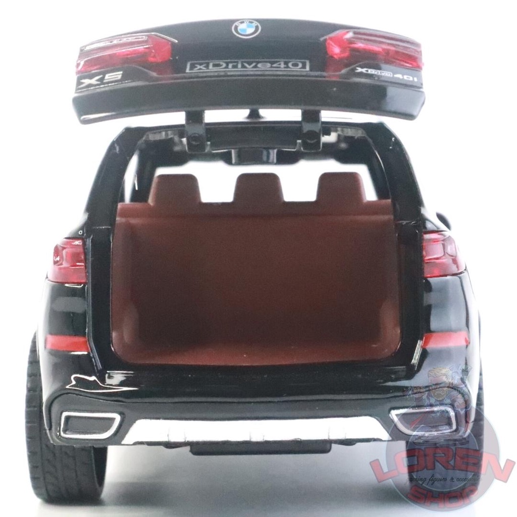Mô hình ô tô kim loại BMW X5 tỷ lệ 1:32, xe SUV hạng sang có đèn còi mở full cửa cốp xe - Lorenshop