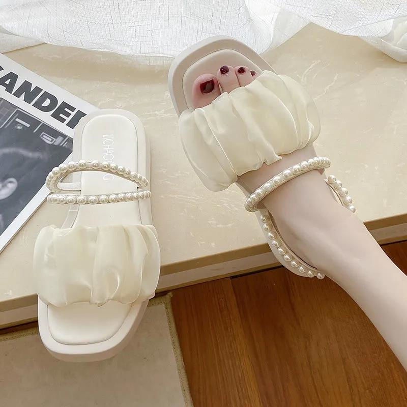 Jiashucheng Giày Sandal Đế Dày Hai Cách Mang Phong Cách Mùa Hè Mới Cho Nữ