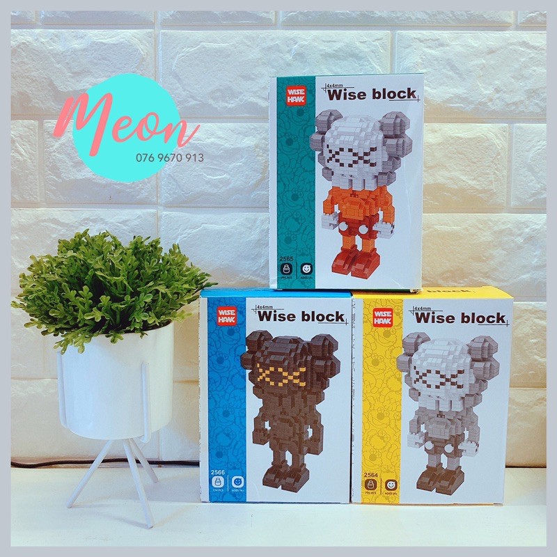 Xếp hình lego Kaws - miniblock kaws Size L