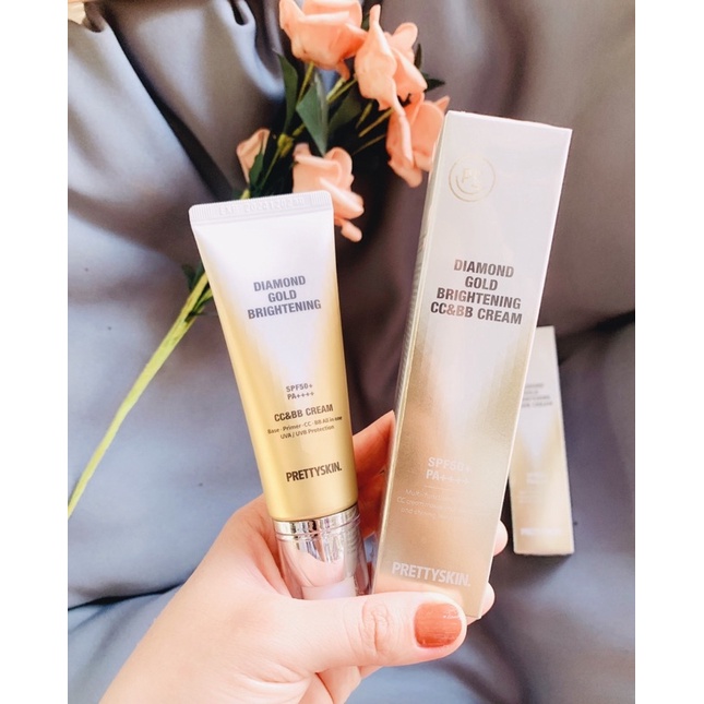 Kem chống nắng diamond gold prettyskin
