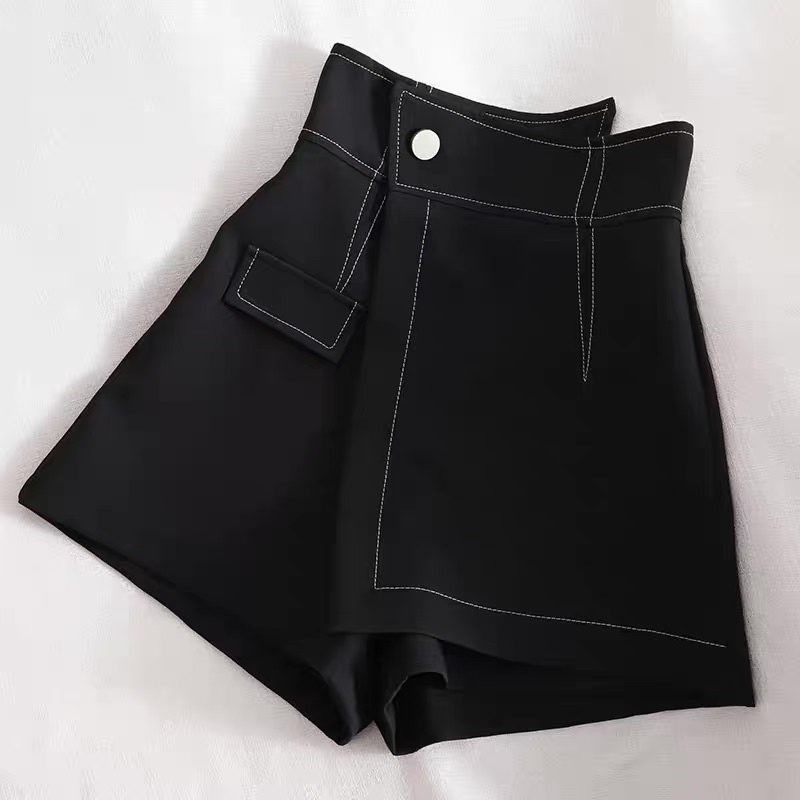 Quần giả váy dáng chữ A đường may nổi, váy chữ A lưng cao chất vải dày dặn [Quảng Châu cao cấp] | BigBuy360 - bigbuy360.vn