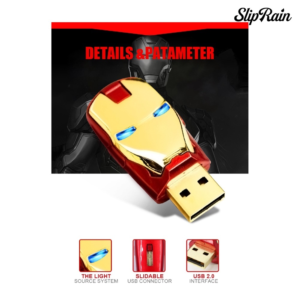 ☺Usb 2.0 512GB 1TB 2TB Hình Iron Man | BigBuy360 - bigbuy360.vn