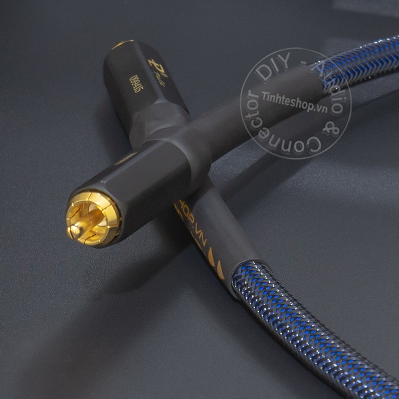 Cáp digital 75 Ohm lõi đồng mạ bạc DIY 0.3M đến 5M - Dây coaxial 75Ohm lõi bạc HIFI