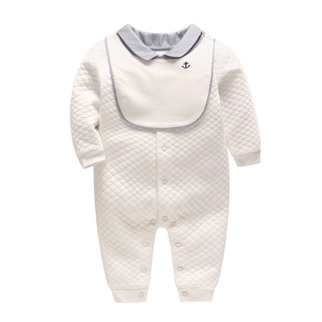 Body chần bông Vlinder trắng sz 0/6M