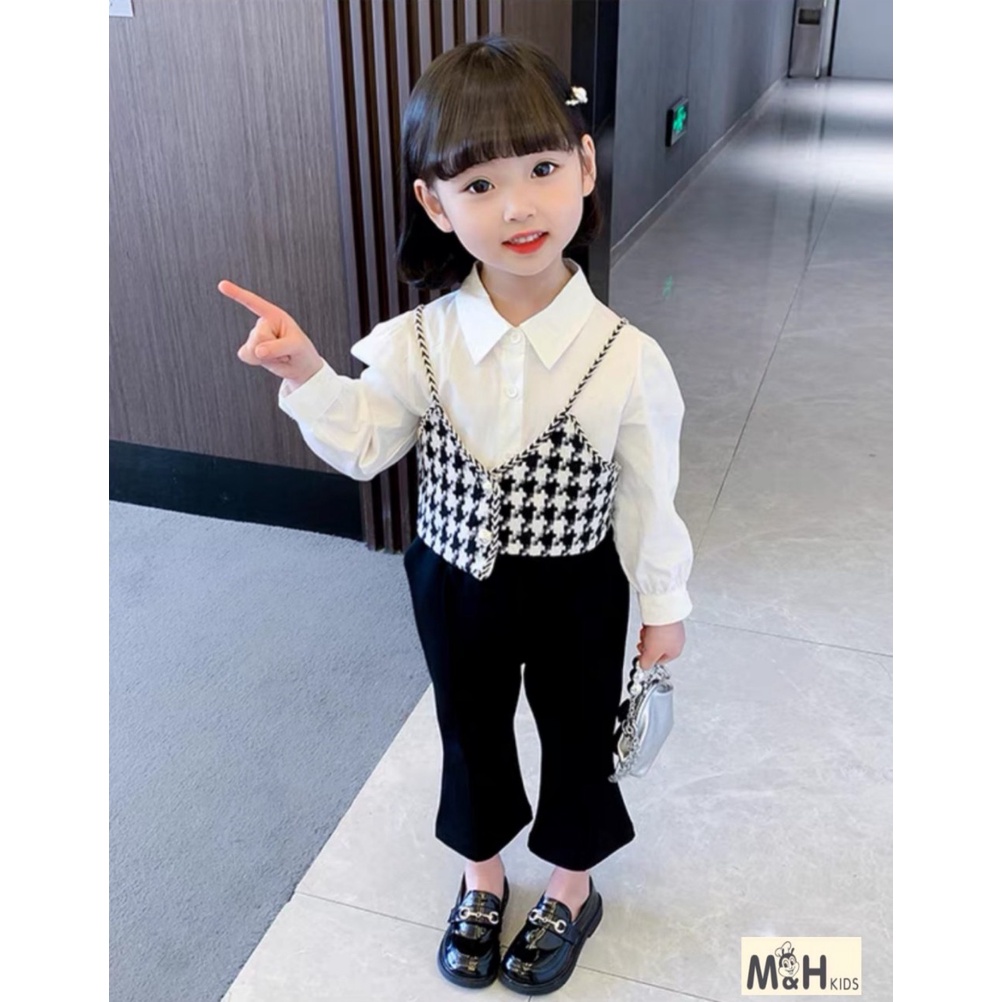 Set 3 món cho bé gái đi học