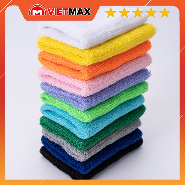 Bao Cổ Tay Thể Thao Thấm Mồ Hôi Thể Thao Cao Cấp Chất Liệu Cotton Mềm Mại Bảo Vệ Cổ Tay Khi Chơi Bóng Rổ, Tennis, Cầu Lô