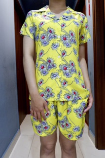 Bộ Pijama ngắn lanh siêu mát