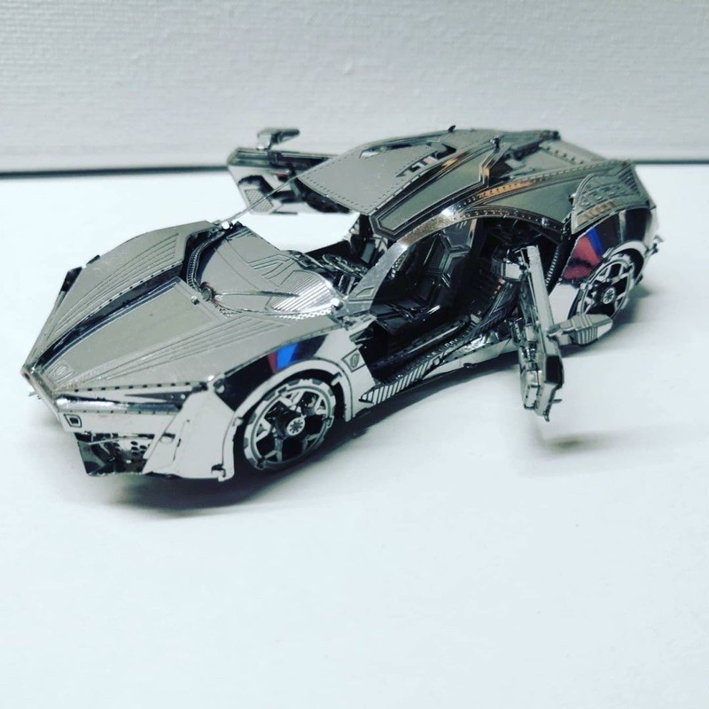 Mô hình 3D kim loại lắp ráp &quot;Cực phẩm&quot; Siêu xe Ả Rập Lykan Hypersport trong phim Fast &amp; Furious 7 [ Chưa lắp ]