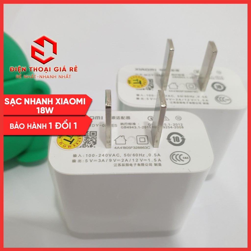 Củ, Cáp Sạc Nhanh Xiaomi 18W, 27W - [Giá rẻ Sài Gòn, BH 1 ĐỔI 1 TRONG 3 THÁNG]
