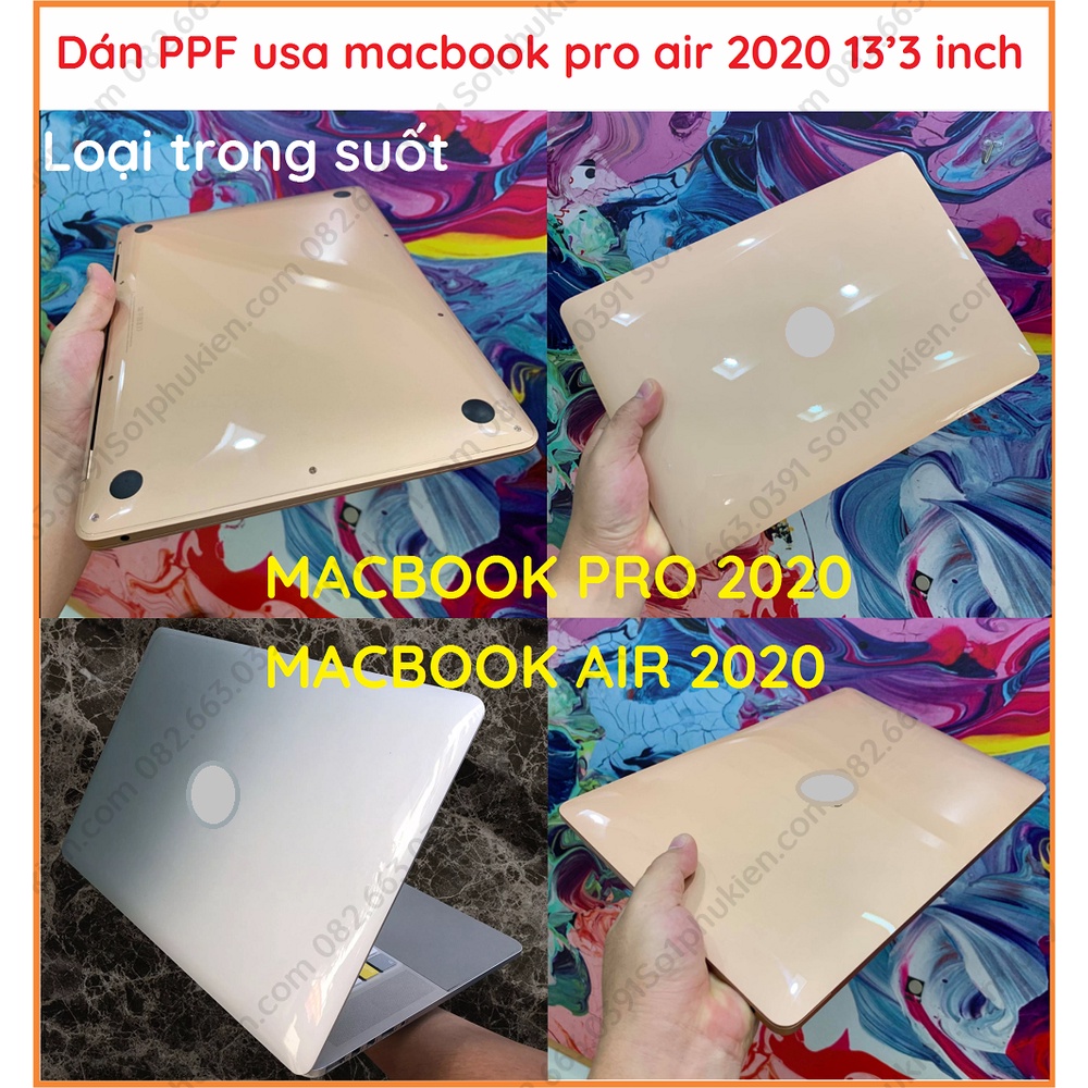 Dán PPF usa macbook pro / air 2020 13’3 inch giữ cho mac luôn mới hơn 10 năm, tự phục hồi vết thương