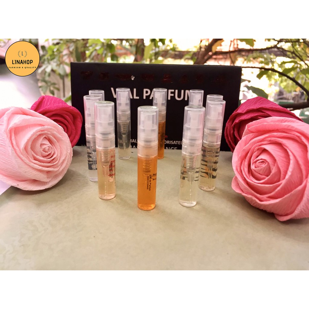 bộ 10 lọ nước hoa mini Vial chiết pháp chính hãng cao cấp thơm lâu size 3ml | Thế Giới Skin Care
