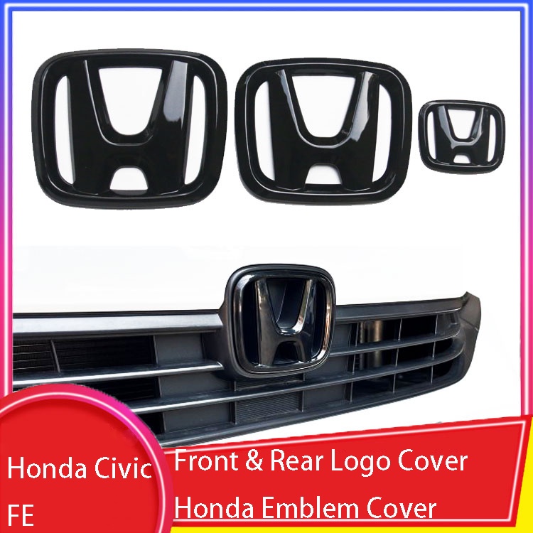 Honda Civic FE 2022-2024 Vỏ Logo Trước & Sau Honda Quốc Huy Bao Phụ Kiện Honda Civic