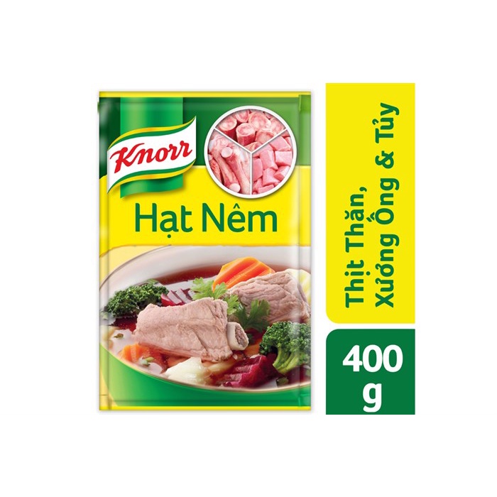 hạt nêm knorr xương ống, thịt thăn, tủy mới gói 170g/400g/900g