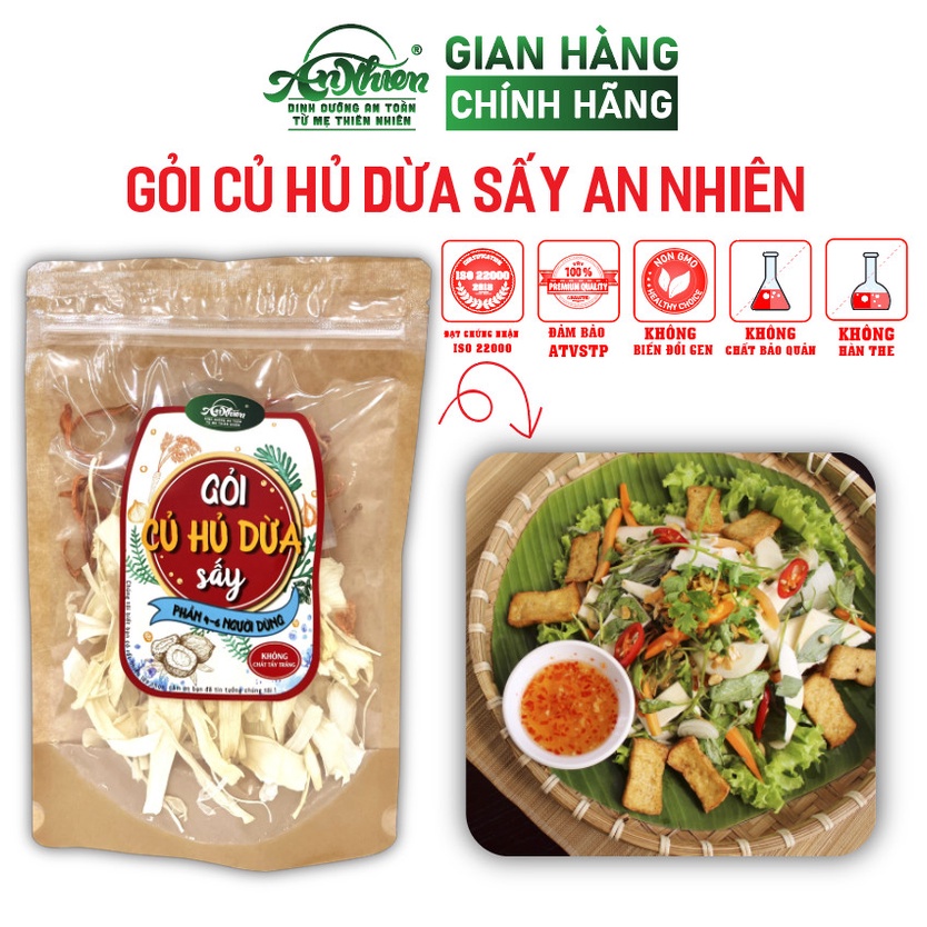 HÀNG CÔNG TY, Gỏi Củ Hủ Dừa Sấy An Nhiên 50g