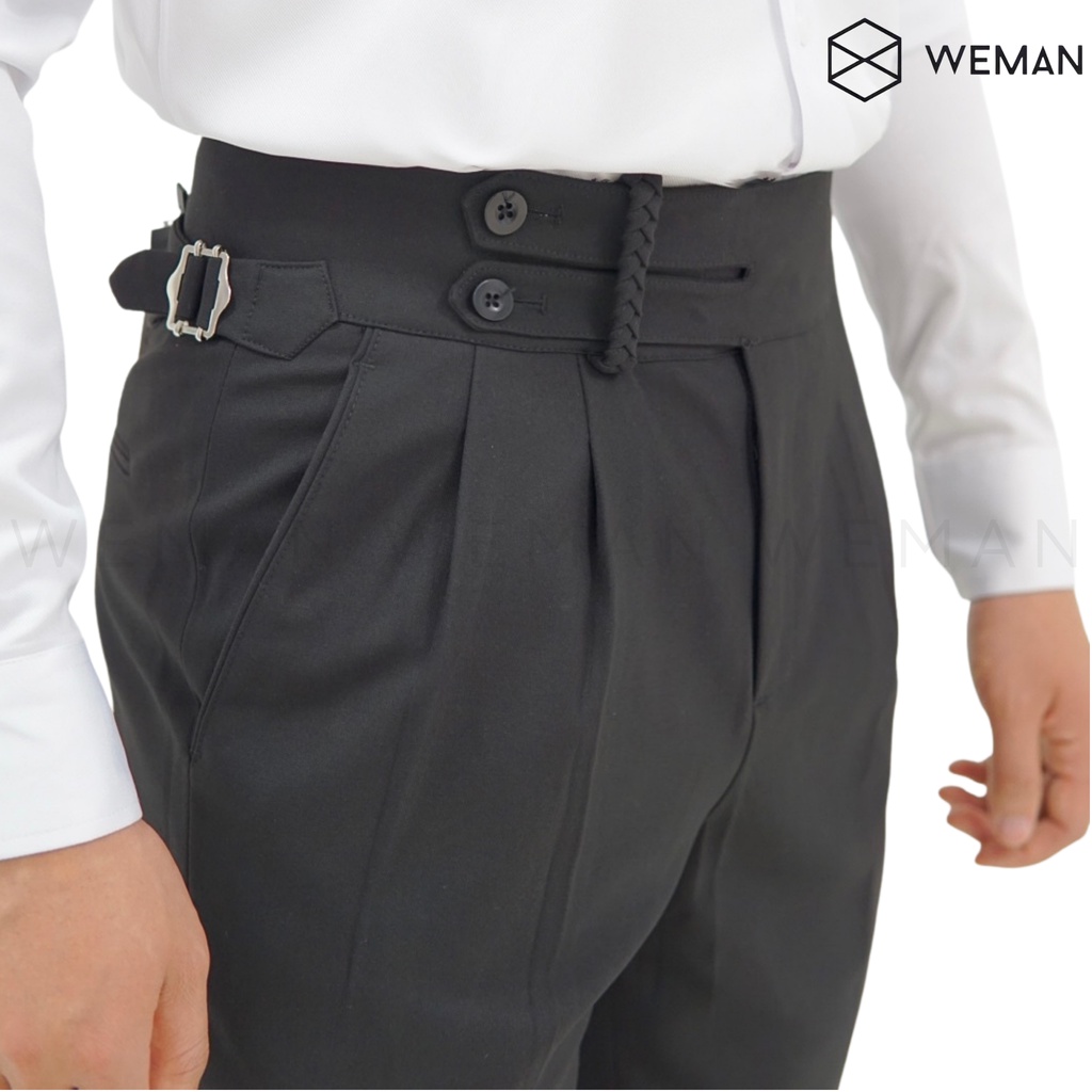 Quần Tây Nam Cạp Cao Sidetab WEMAN, Thiết Kế Độc Quyền, Chất Liệu Cao Cấp Co Dãn Tốt, Dáng Slimfit-WMQ2102