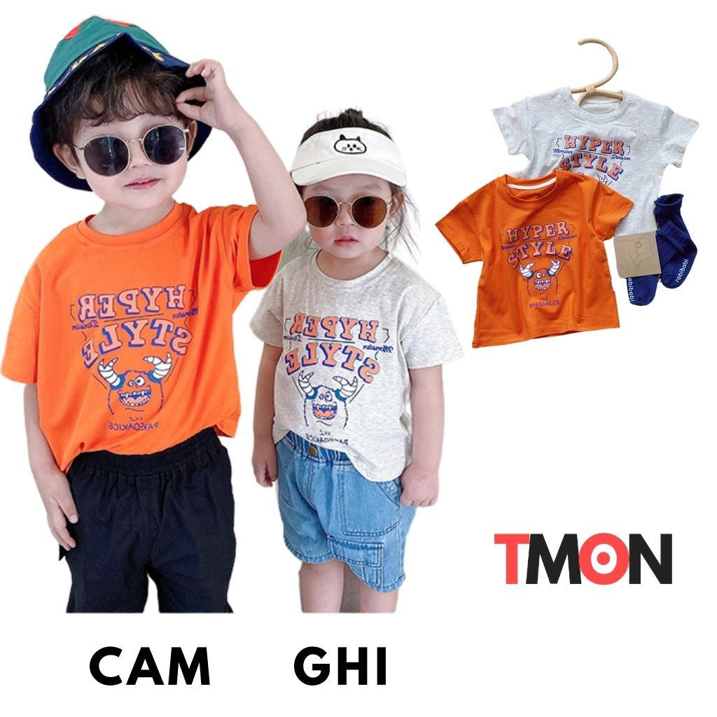 Áo thun cho bé, Áo thun trẻ em từ 1 - 5 tuổi chất cotton Hàn Quốc Tmon Shop TM04