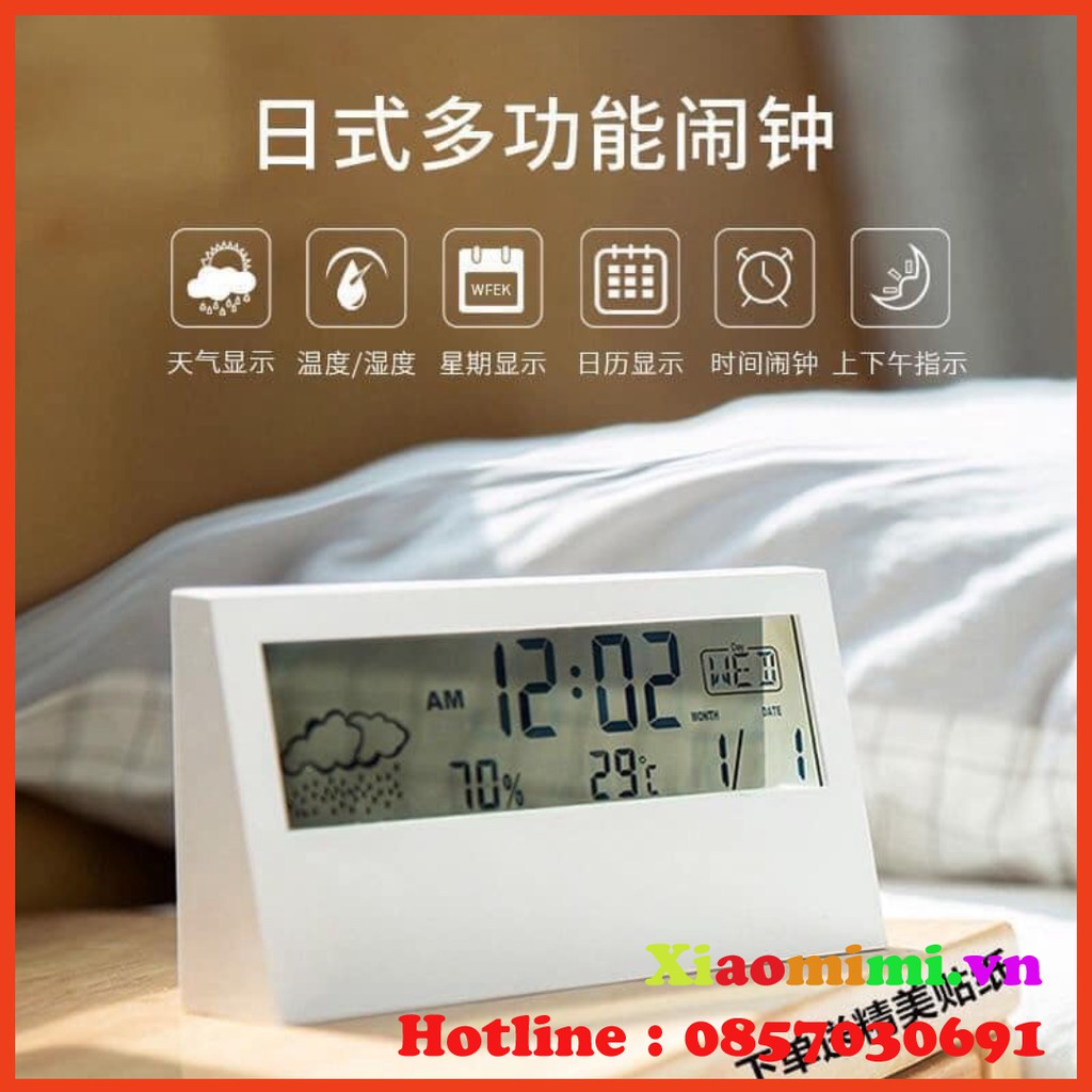 Đồng Hồ Báo Thức Điện Tử Để Bàn Thiết Kế Độc Đáo Tiện Dụng