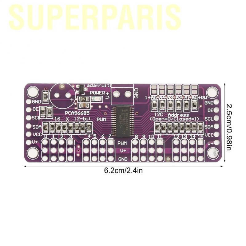 Trình điều khiển servo 12-bit PWM 16 kênh I2C PCA9685 cho bảng mô-đun