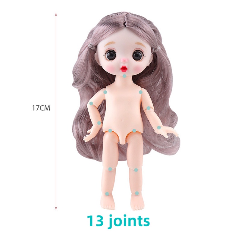 17Cm Búp Bê Barbie Đồ Chơi Có Quần Áo Và Giày đồ choi cho bé gái búp bê barbie gái Búp Bê Đồ Chơi Dễ Thương Xinh Xắn 13 Khớp Dành