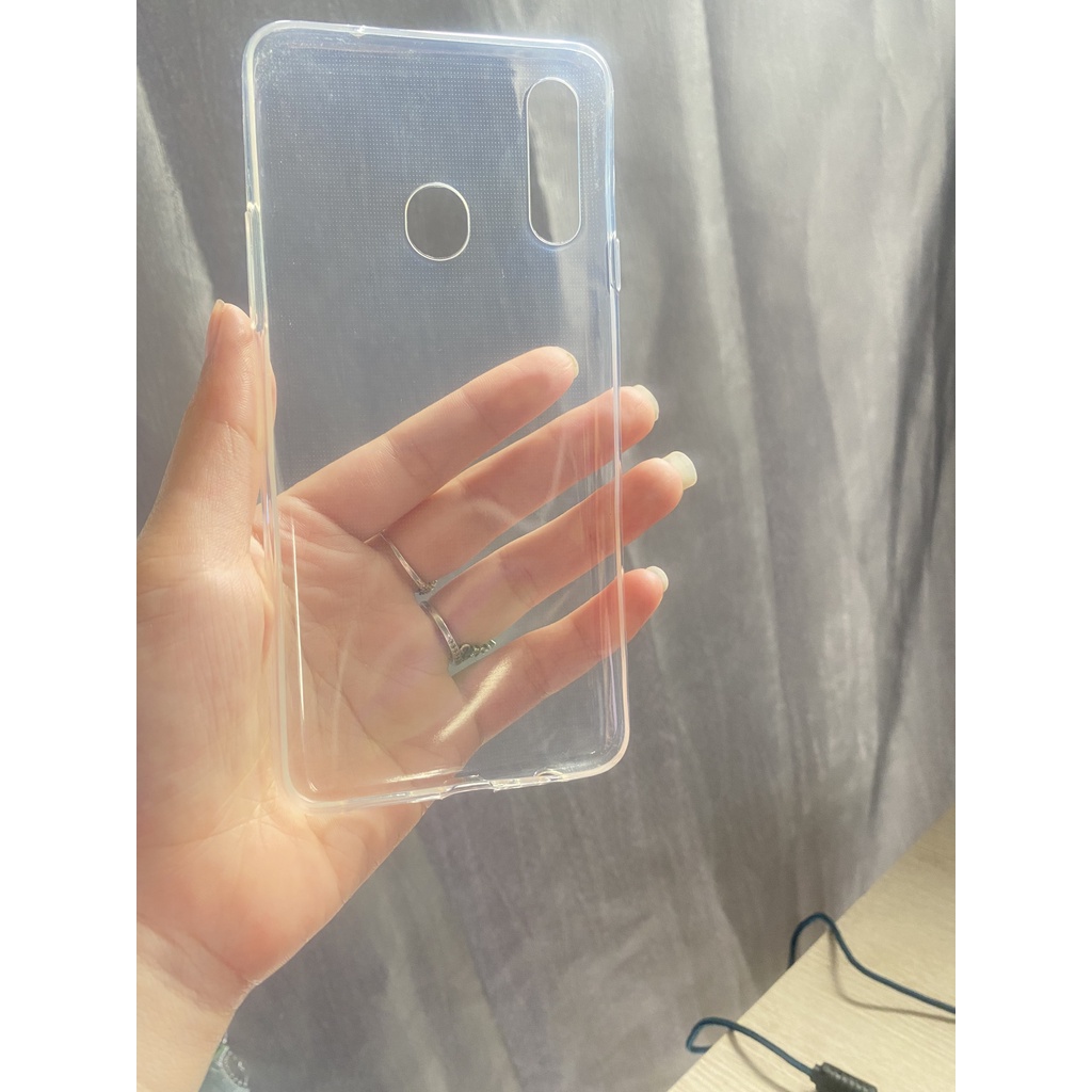 Ốp Lưng Samsung A20S Dẻo Trong Suốt Chống Sốc(TẶNG KÈM MÓC KHOÁ)