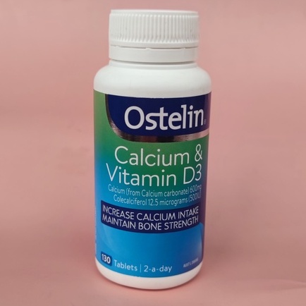 Viên uống bổ sung Canxi Ostelin calcium &amp; vitamin d3 cho bà bầu