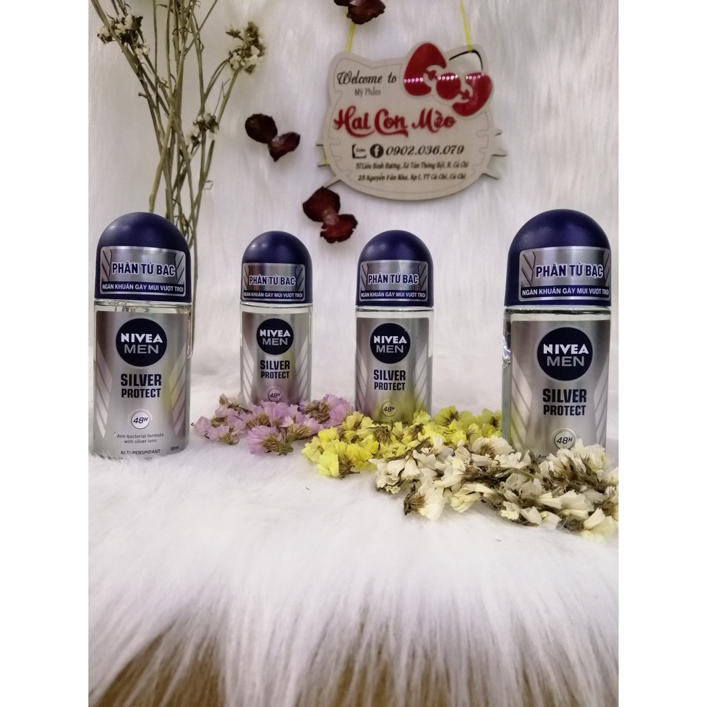 Lăn Ngăn Mùi Nam Phân Tử Bạc Nivea 50ml