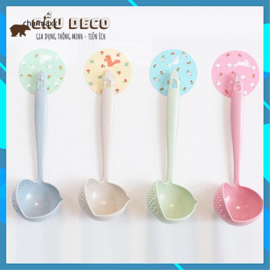 [FREESHIP] Muôi/muỗng múc canh, lẩu - Làm từ lúa mạch có lỗ 2 trong 1