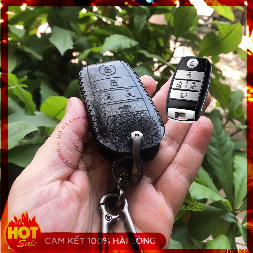 Bao Da Chìa khóa SMartkey XE KIA SEDONA. DA BÒ NHIỀU MÀU SẮC..