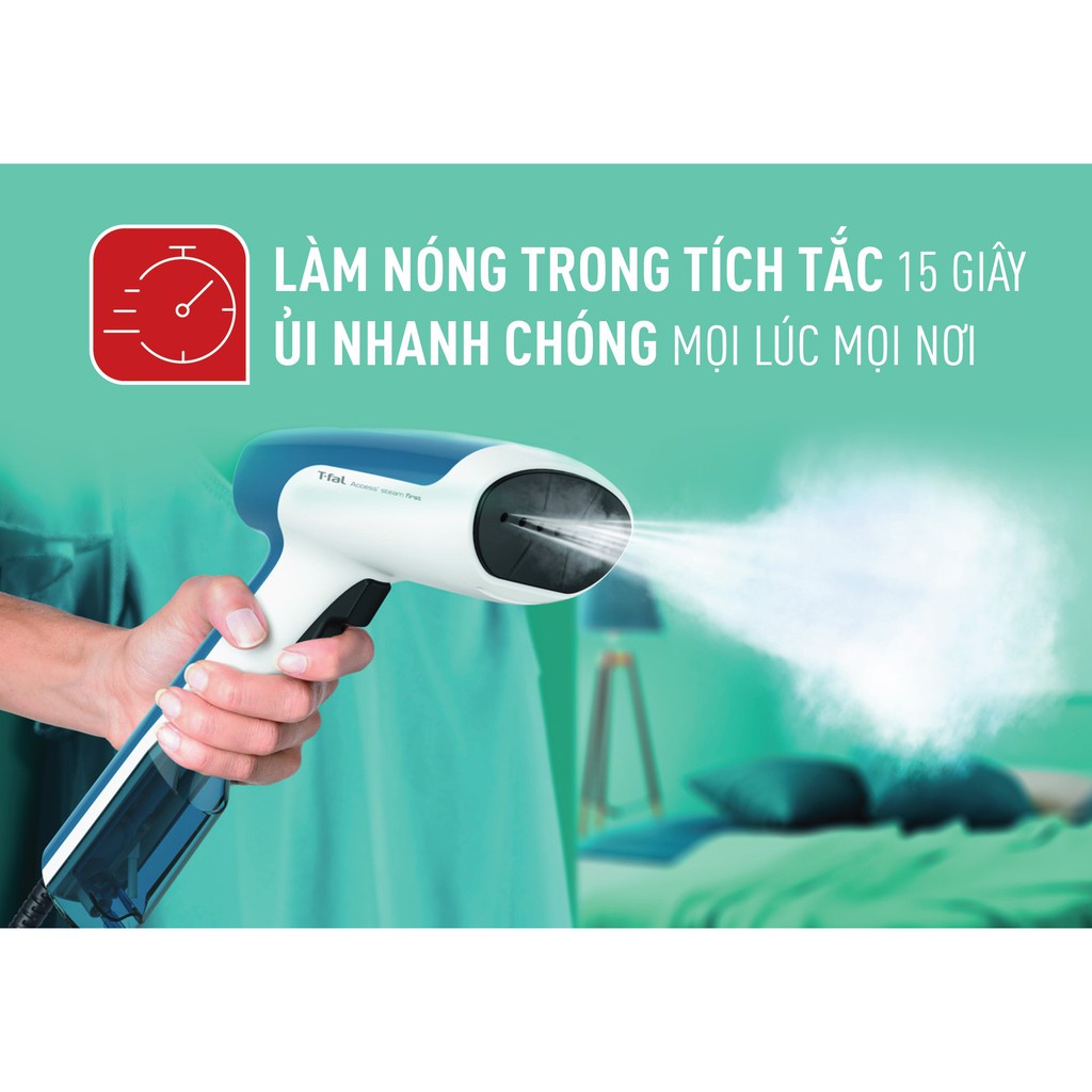 [Mã ELHADEV giảm 4% đơn 300K] Bàn Ủi Hơi Nước Cầm Tay Tefal DT6130E0 1300W - Hàng Chính Hãng (Bảo Hành Toàn Quốc 2 Năm)