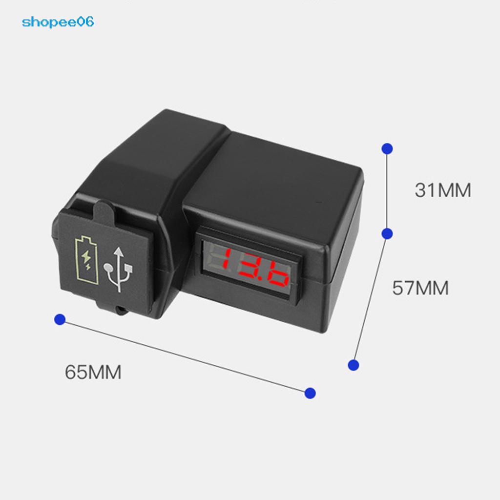 Đầu Sạc USB Kép Thông Minh QC3.0 Cho Điện Thoại Di Động Gắn Xe Máy