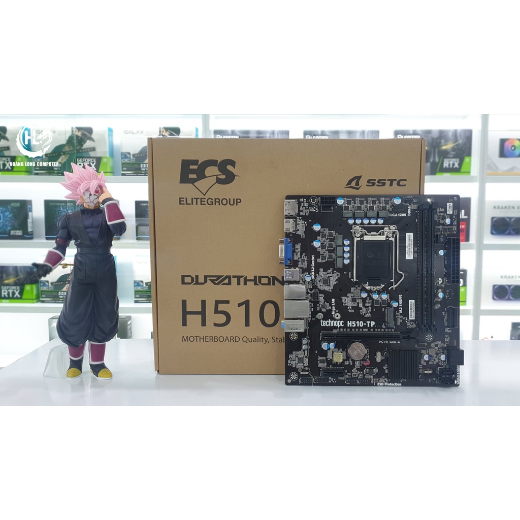 Mainboard ECS H510 H6 M2 Bo Mạch Chủ Socket LGA 1200 Khe M2 Hàng Chính Hãng Hoàng Long Computer