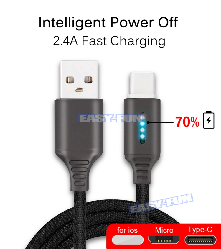 [100% chính hãng]Bộ Sạc Nhanh Siêu Tốc  Hỗ Trợ Sạc Nhanh Cho Iphone/Ipad/Micro USB / Type-C - Cáp sạc nhanh 5A