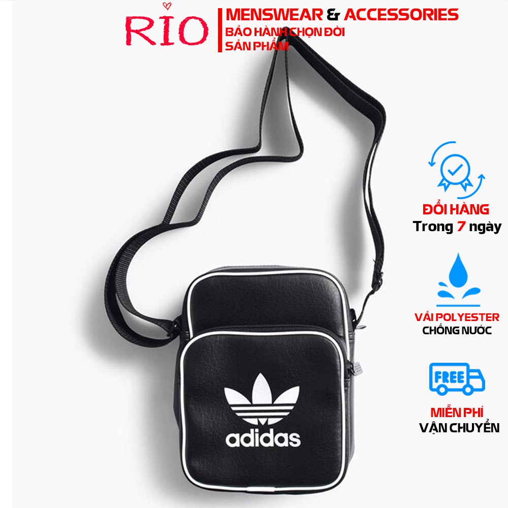 Túi đeo chéo Adidas Originals Classic Mini Bag - BK2132 ( ảnh thật ) - Có sẵn [ XUẤT DƯ XỊN 100% ]