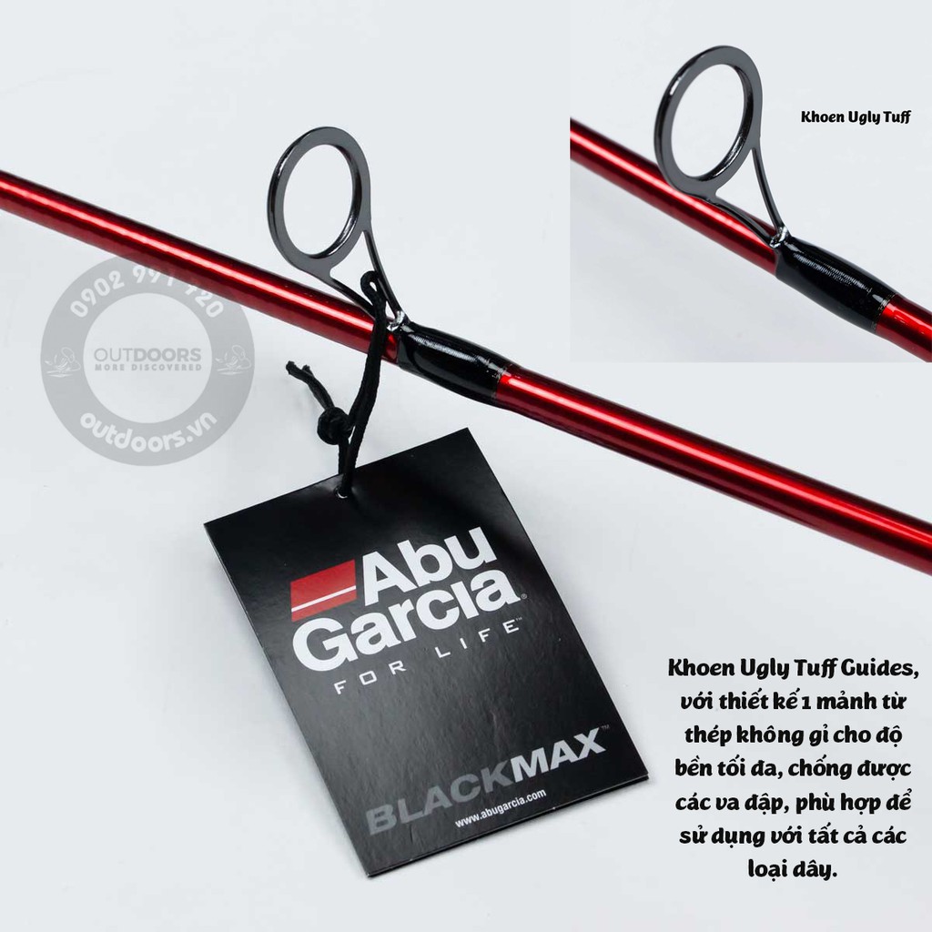 Combo cần đứng câu cá Ugly Stik Carbon 2m1 + máy Abu Black Max 3000 USCBSP702M/30CBO